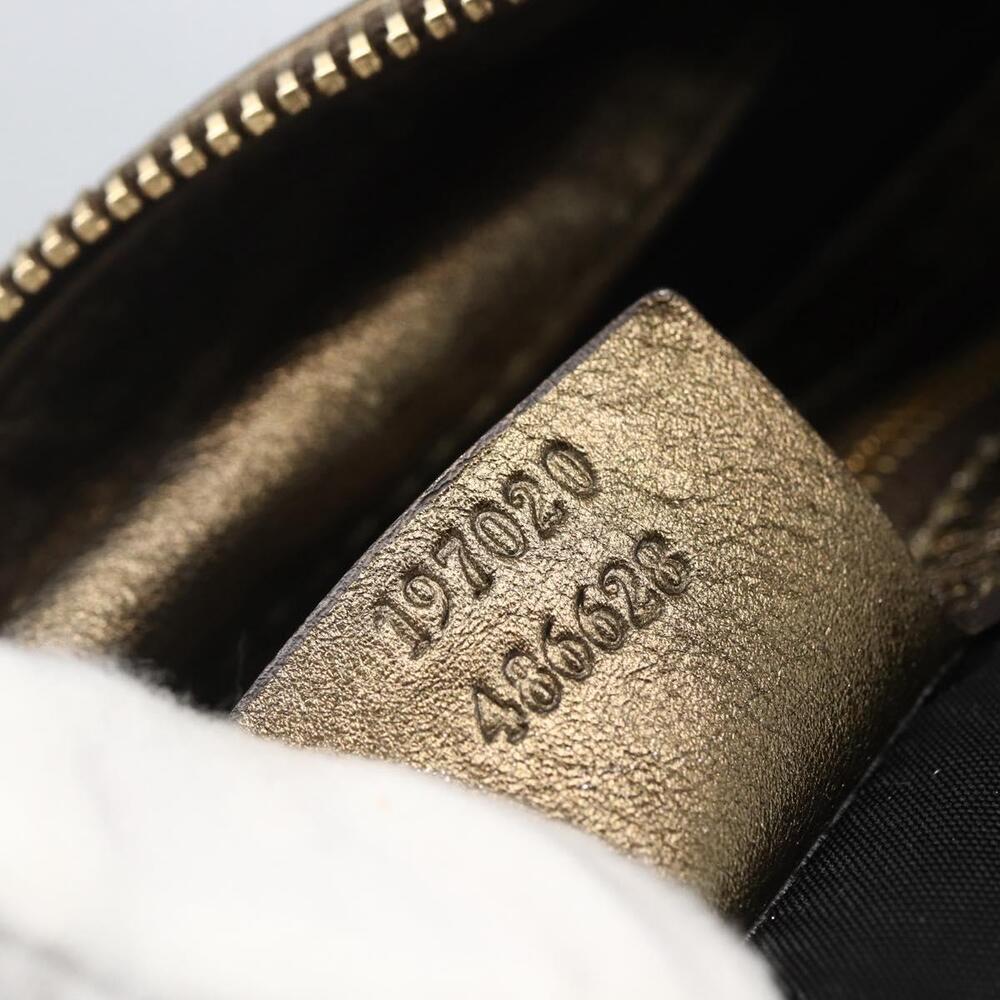 GUCCI Histeria Hand Bag Leather Gold Tone 197020 Auth kk589 - Picture 12 of 16